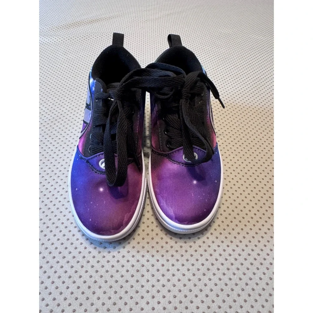 Heelys Pro 20 Galaxy Nebula Skate Shoes Purple Blue Black Kids Youth Size 13C